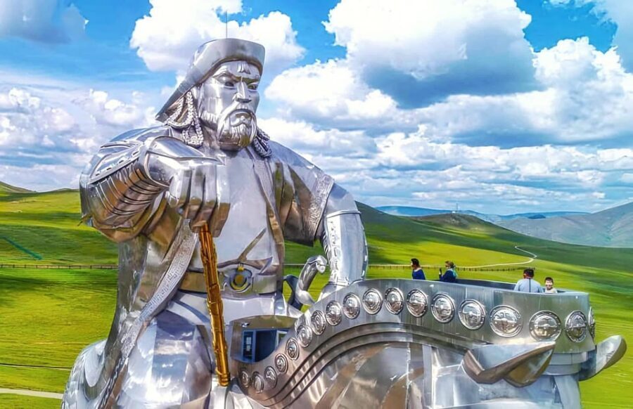 From Ulaanbaatar: Genghis Khan Statue NationalPark CamelRide - The Big Statue Moment: Elevator Up and Museum Down